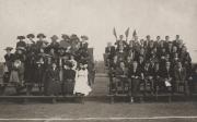 Class of 1913 in bleachers, 1909