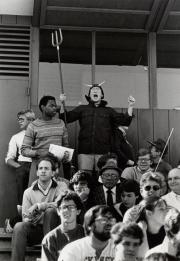 Crowd at Homecoming Football game, 1983
