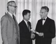 President Malcolm with International Student, c.1960