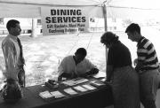 Dining Services information tent, 1995