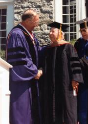 Winfield Cook receives honorary degree, 1996