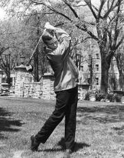 Steve Hopper takes a swing, 1967