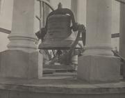 Bell in West College cupola, c.1890