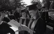 Students at Commencement, 1998