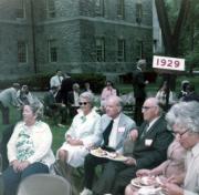 Members of the Class of 1929 having lunch