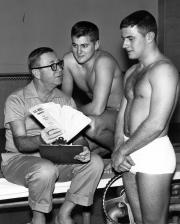 Coach with Two Swimmers, 1962