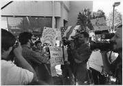 Protest for Edwin Meese, 1985