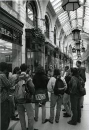 Norwich program visit to the Royal Arcade, 1995