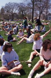 Springfest picnic on Morgan Field, 1988
