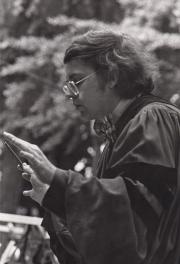 Fred Petty at Commencement, 1974
