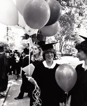 Students at Commencement, 1981