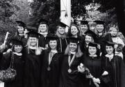 Students at Commencement, 2000