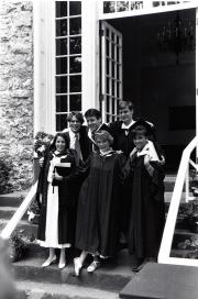 Students at Commencement, 1991