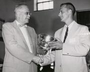 President Edel and Coach Ream, 1958
