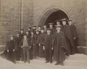 Class of 1895 outside Bosler Hall, 1895 