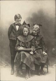 Portrait of Julia Morgan and siblings, c.1905