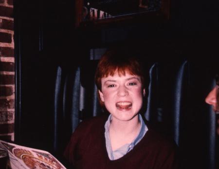 Student at the Gingerbread Man, c.1983