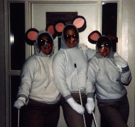 Students as the "Three Blind Mice," c.1983