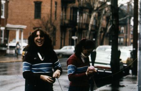 Girl laughs, c.1983