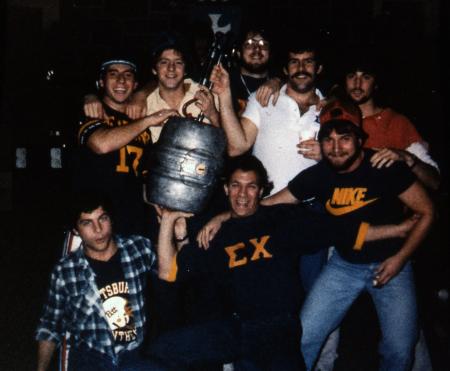 Students with a keg, c.1983