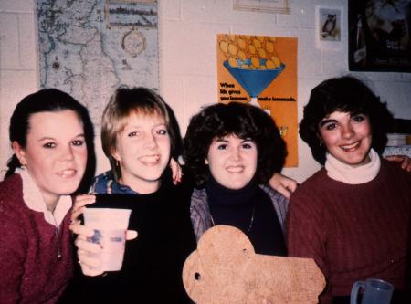 Four friends hanging out, c.1983
