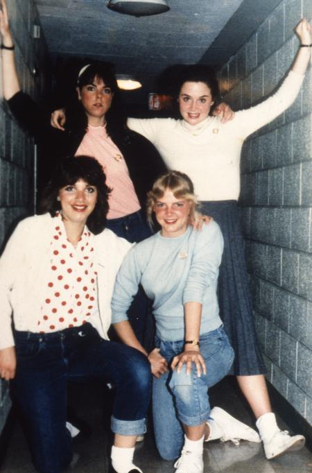 Hallway poses, c.1984