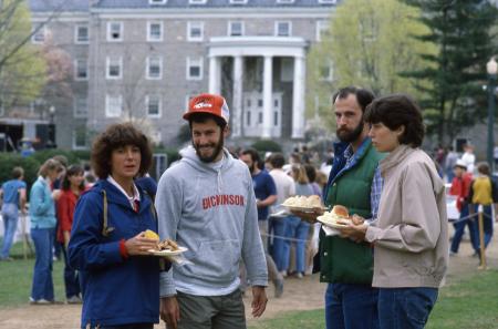Students on Morgan Field, c.1984