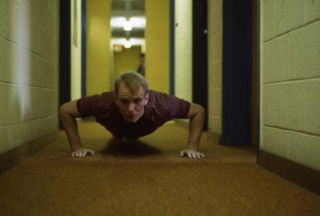 Hallway push-up, c.1984