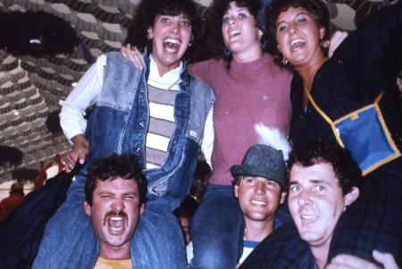 Students laugh together, c.1986