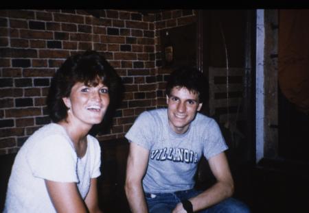 Two students laugh, c.1987