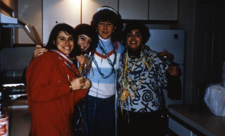 Four students, c.1987