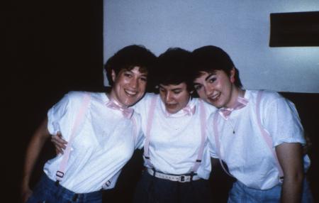 Students in matching outfits, c.1987