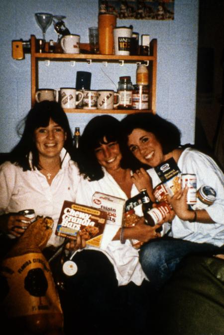 Three students in a dorm, c.1987