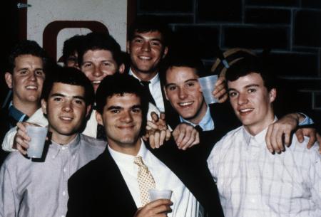 Theta Chi fraternity brothers, c.1989
