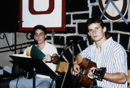 Two musicians, c.1989