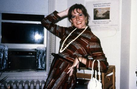 Student strikes a pose, c.1990