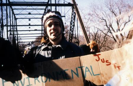 Student at a rally, c.1990