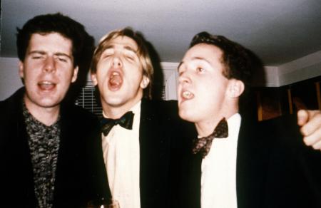 Three friends sing, c.1990