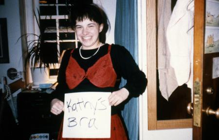 A student and a bra, c.1990