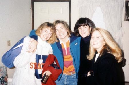 Four friends take a picture, c.1991
