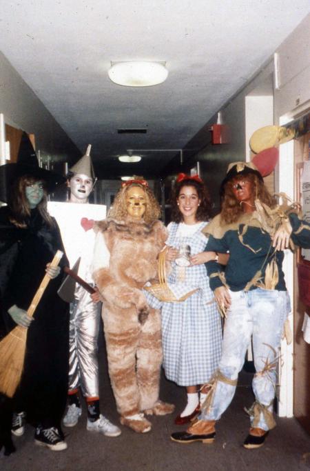 Friends dress as Wizard of Oz characters, c.1991