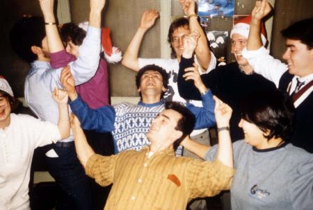 Students sing and dance, c.1991