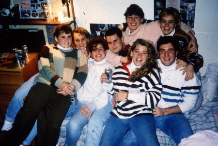 Friends on a bed, c.1992