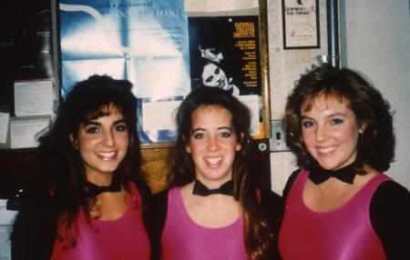 Three friends in costumes, c.1992