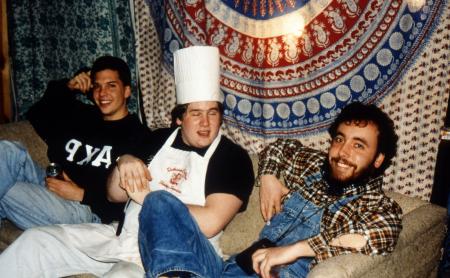 Friends on a couch, c.1992