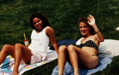 Girls sunbathing, c.1994