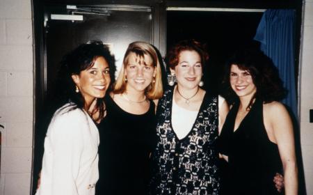 Four girls at a formal, c.1994