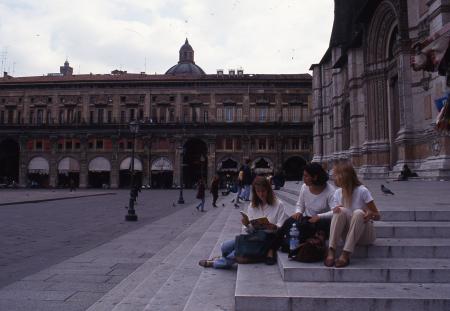 Students at the Basilica of San Petronio, 1994