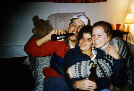 Three students laugh, c.1995