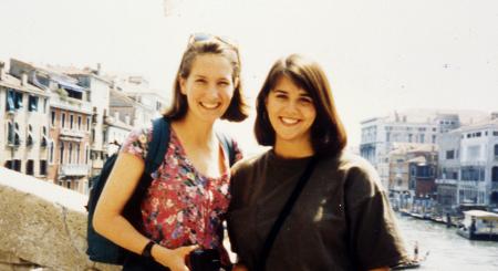 Students travel abroad in Europe, c.1995